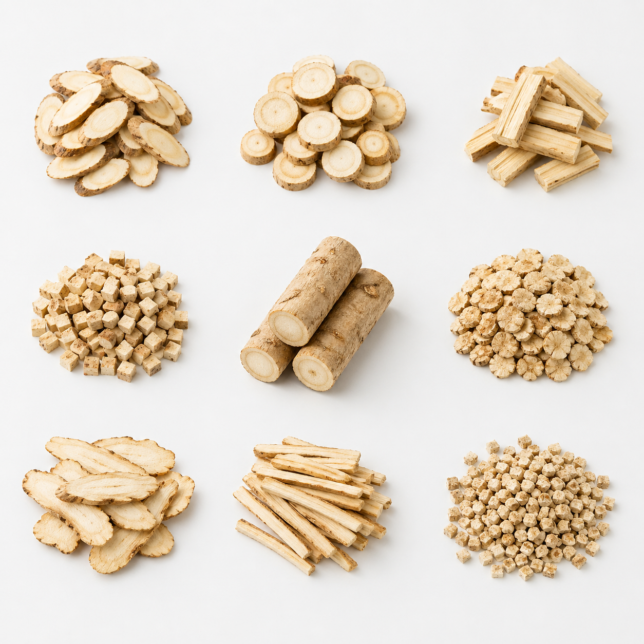 Chinese herbal slices processed from selected raw materials for B2B herbal product supply