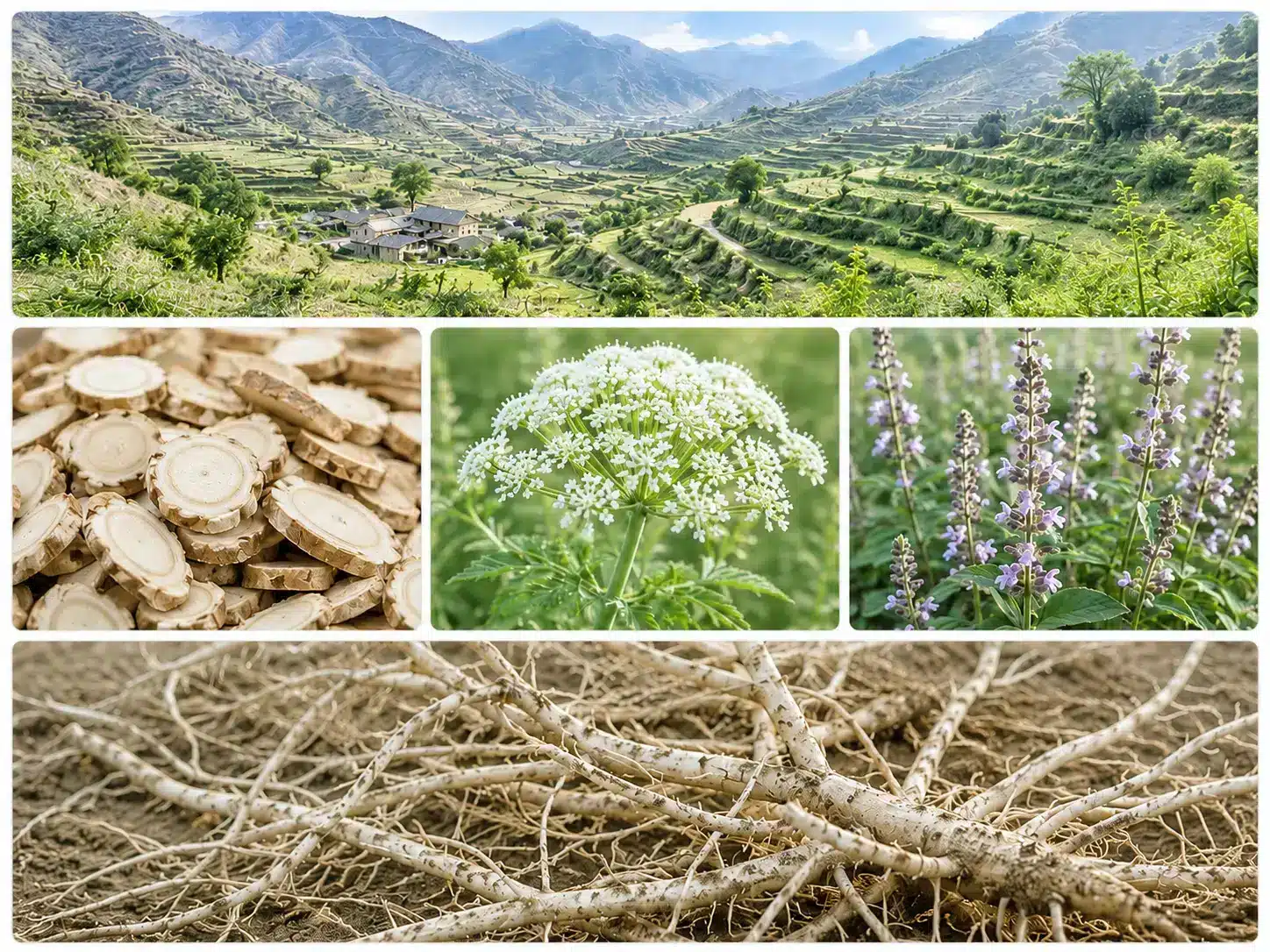 Dried Root Slices of Dao Di Chinese Herbs