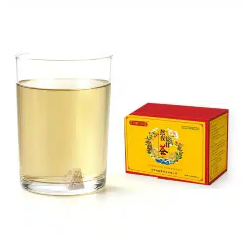 Brewing aoye yigan herbal tea bags