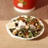 Barley chicory kudzu herbal tea in cup package display