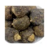 Close-up detail of black maca root