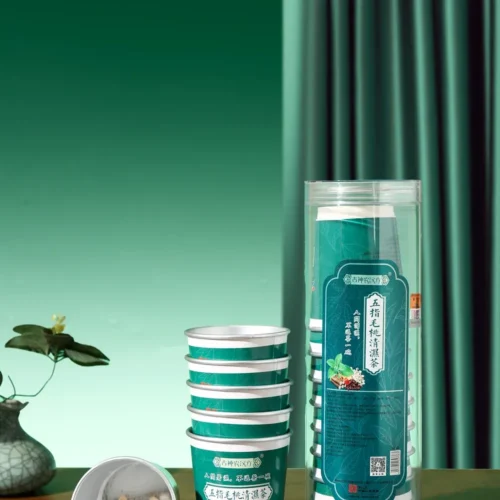 Ficus hirta poria jobs tears herbal tea in cup product display