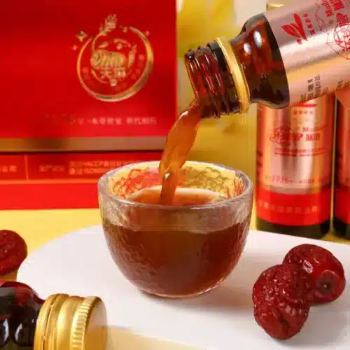 Gastrodia elata postbiotic fermented drink liquid presentation