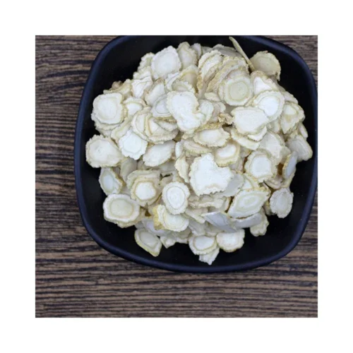 Ginseng root slices showing its natural form