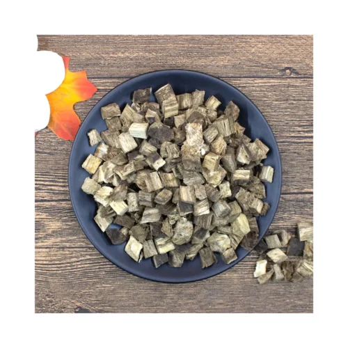 Clear view of kudzu root pieces