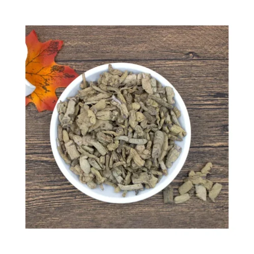 Clear view of morinda root pieces