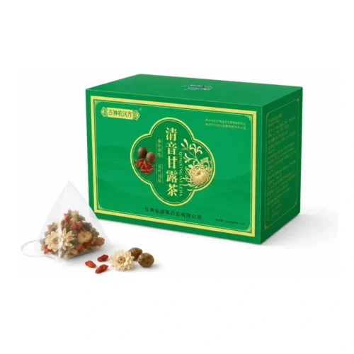 Package contents of qingyin ganlu herbal tea bags
