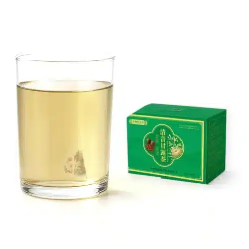 Brewing qingyin ganlu herbal tea bags