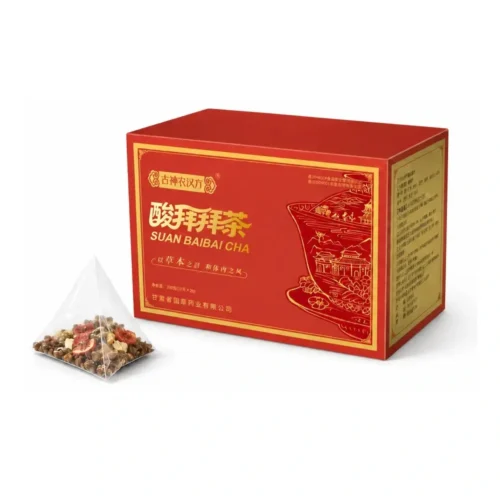 Package contents of suan baibai herbal tea bags