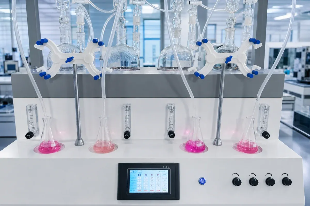 Laboratory extraction equipment for additional herbal tea testing