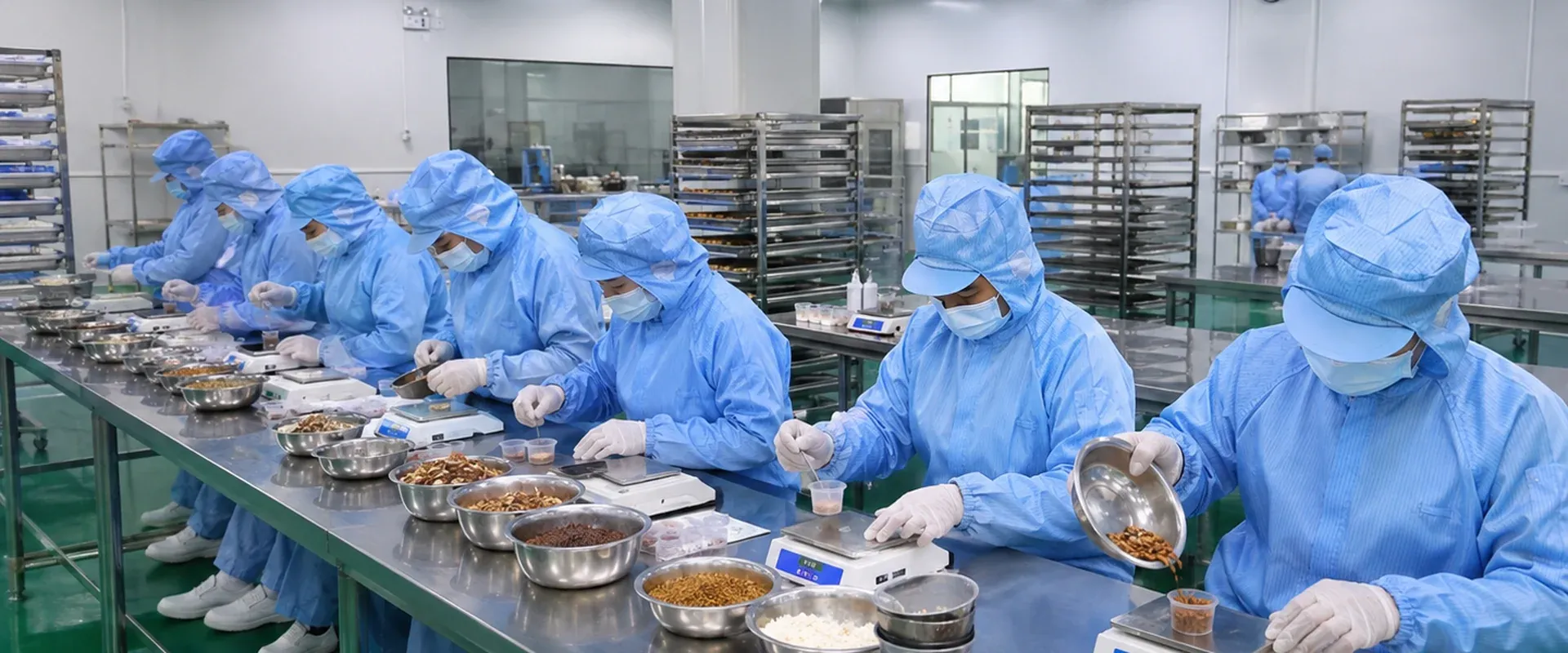 Herbal tea sample preparation team for OEM projects