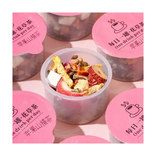 Apple Hawthorn Lotus Leaf Herbal Tea Mini Cans