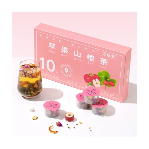 Apple Hawthorn Lotus Leaf Herbal Tea Mini Cans