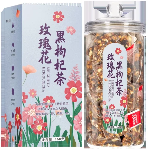 Rose Black Goji Red Date Herbal Tea Bags