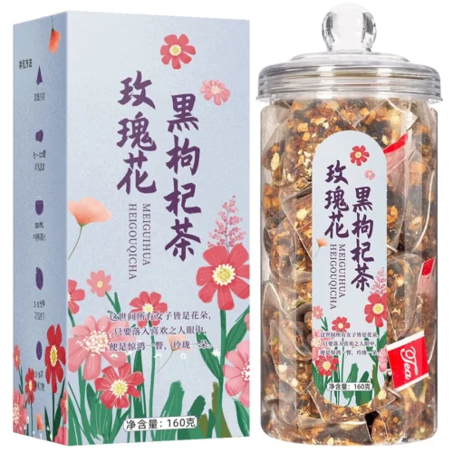 Rose Black Goji Red Date Herbal Tea Bags