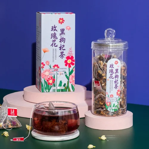 Rose Black Goji Red Date Herbal Tea Bags