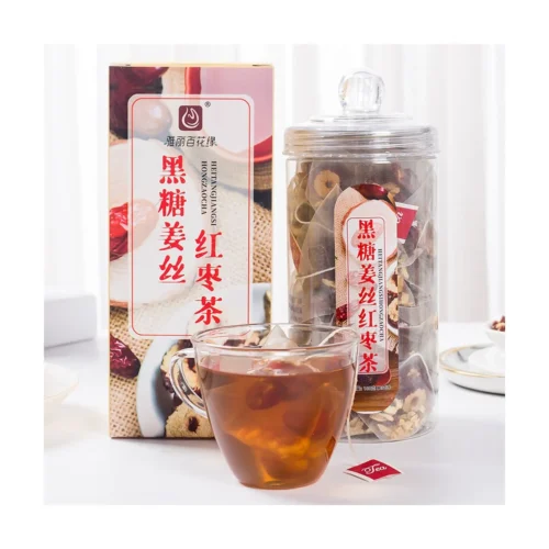 brown-sugar-ginger-jujube-tea-04 Brown Sugar Ginger Red Date Herbal Tea Bags
