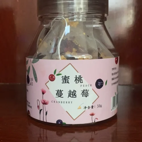 Peach Cranberry Fruit Herbal Tea Bags