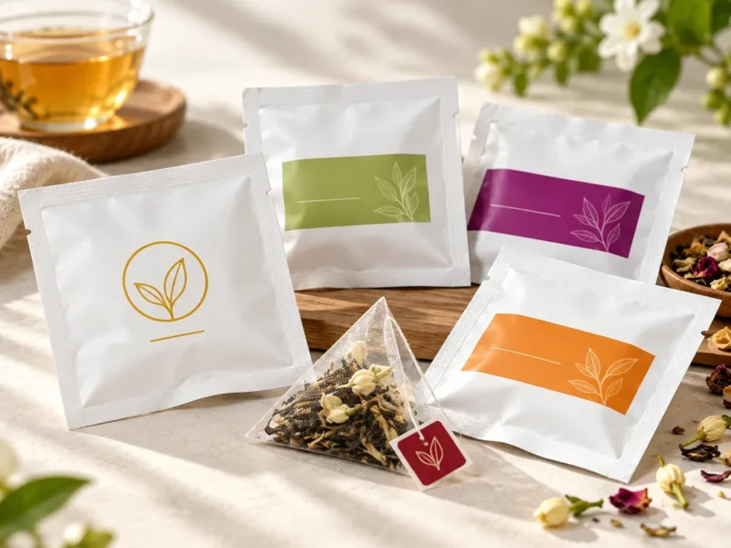Custom branded tea bags small batch