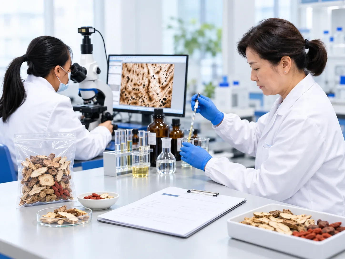 Herbal lab test result comparison