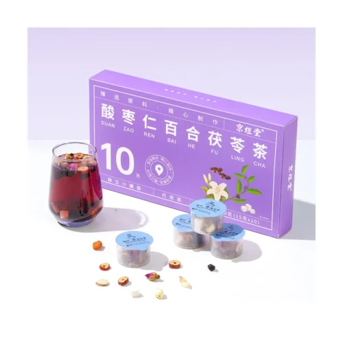 Jujube Seed Lily Poria Herbal Tea Mini Cans