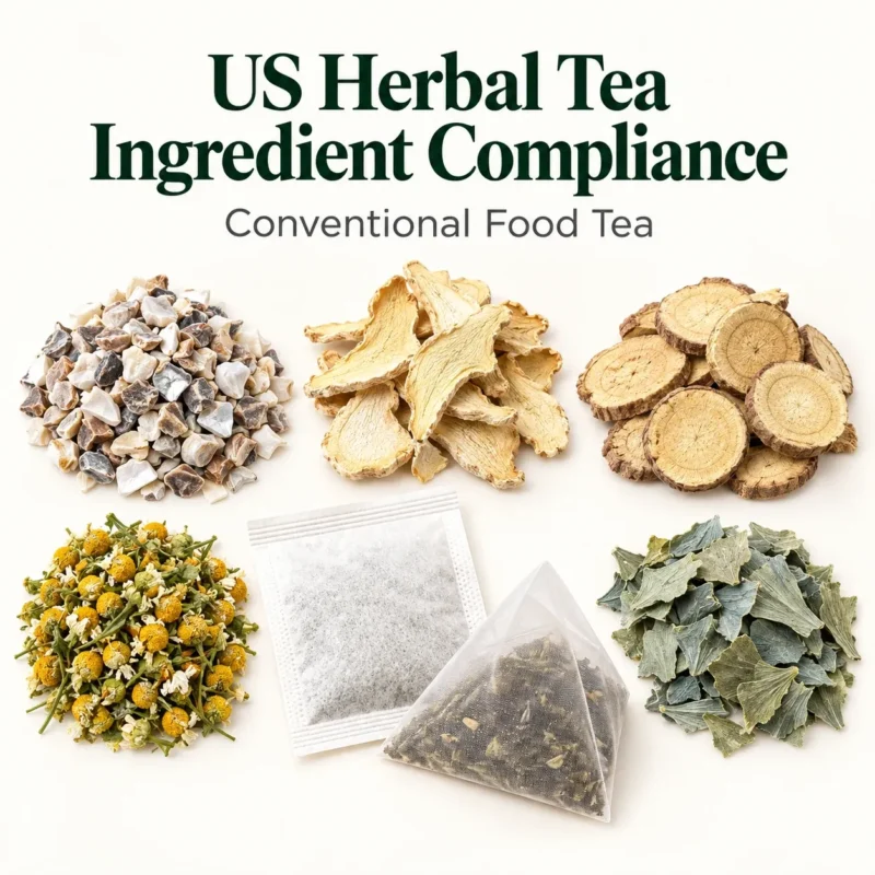 US herbal tea ingredient compliance GRAS
