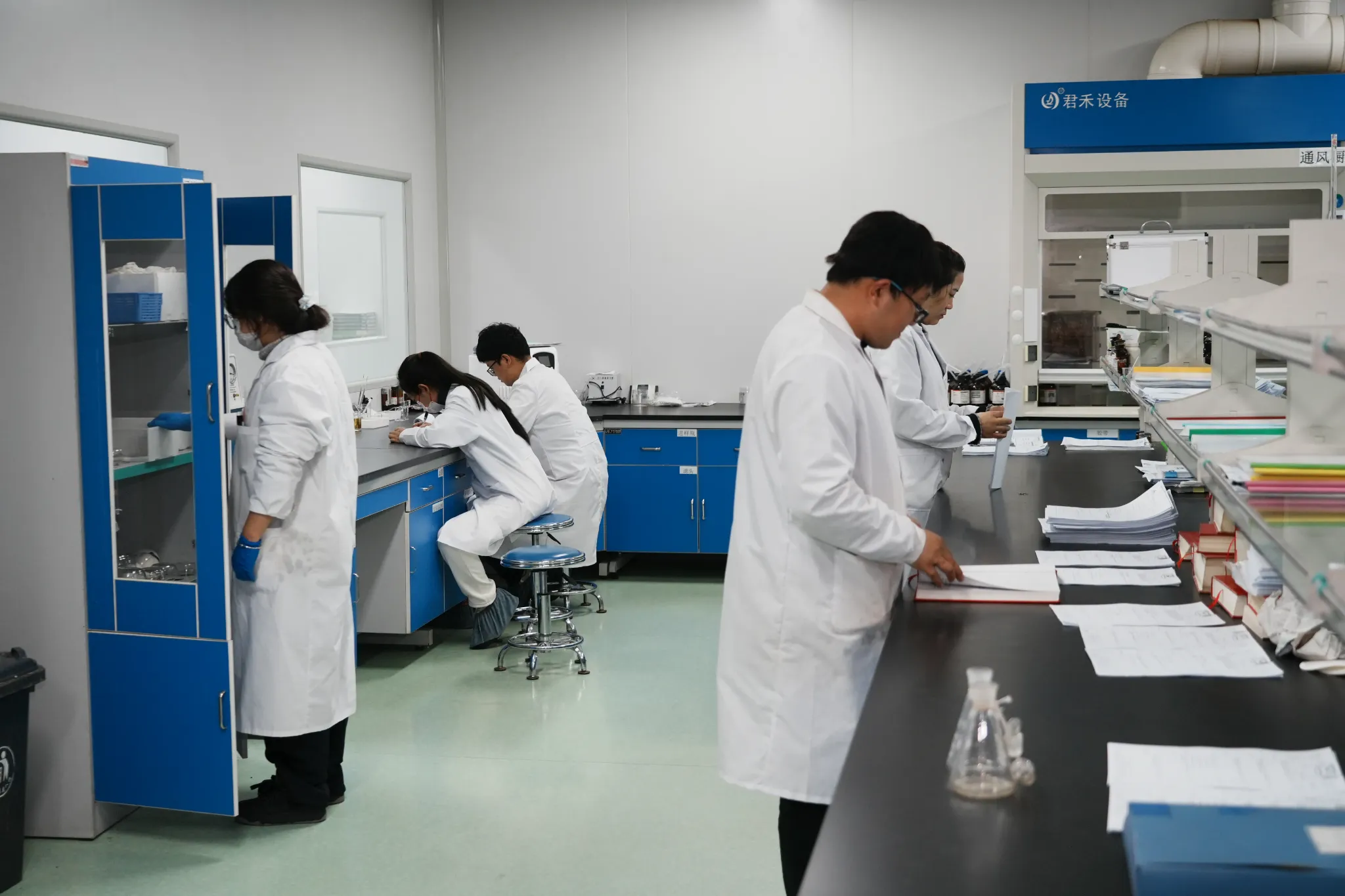 Packing and finished goods area at the Gansu herbal production facility