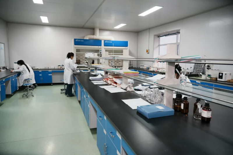 	Stainless steel herb cutting and processing line at the Gansu production site